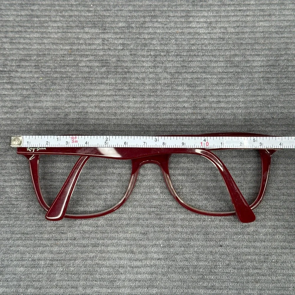 Ray-Ban RB5285 5738 Dark Red Bordeaux Square Eyeglasses Frames 53-19-145